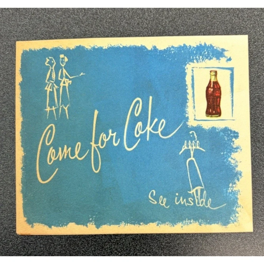 Vintage Come for a Coke Sorority Ephemera Coca Cola 1950s Lot of 5 Pieces